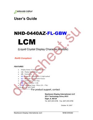 NHD-0440AZ-FL-GBW datasheet  
